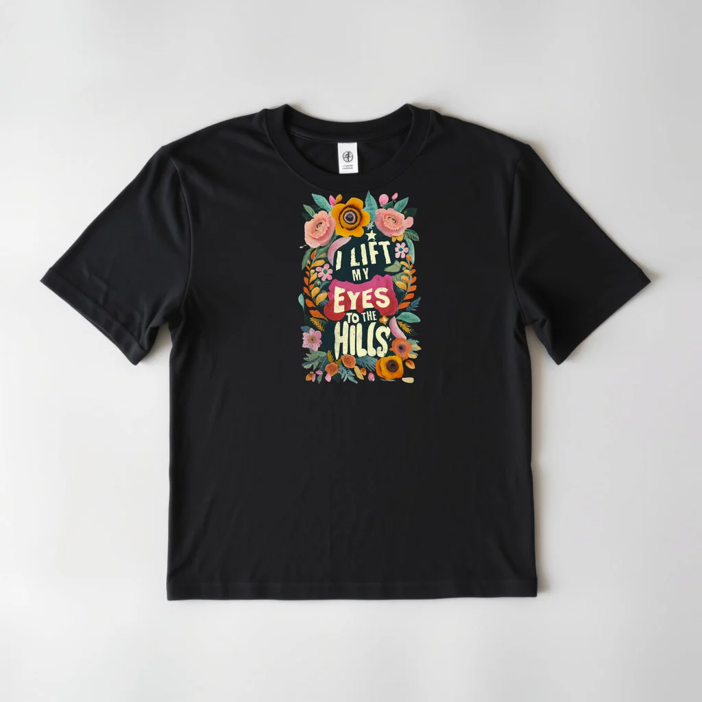 I lift my eyes to the hills — custom print by Terri's Closet
