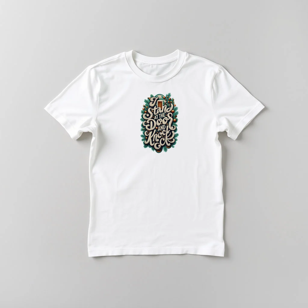 I stand at the door and knock — custom print by Terri's Closet