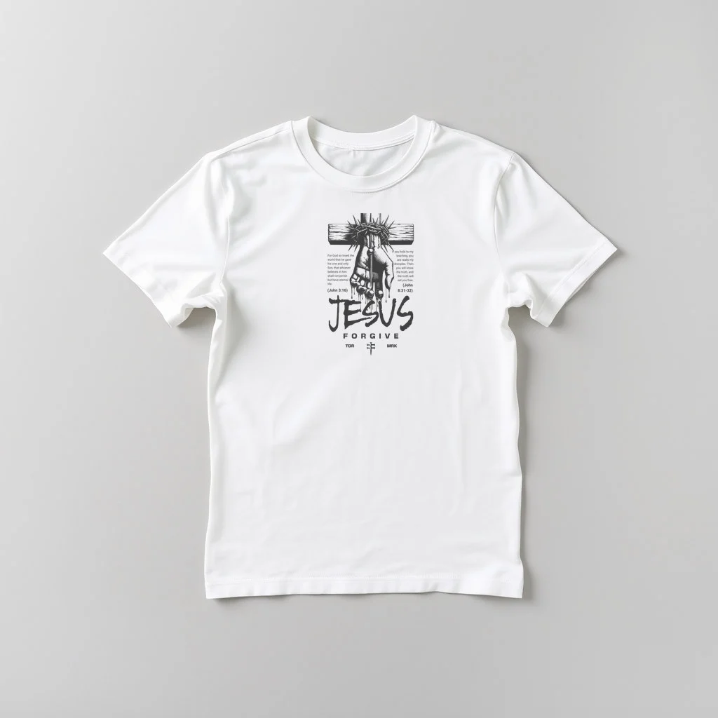 Jesus Forgive — custom print by Terri's Closet