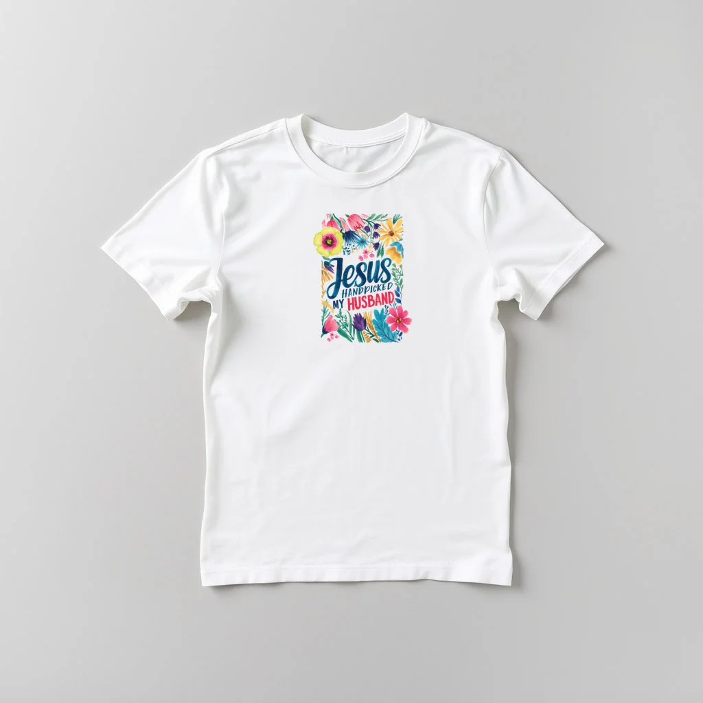 Jesus Handpicked My Husband — custom print by Terri's Closet
