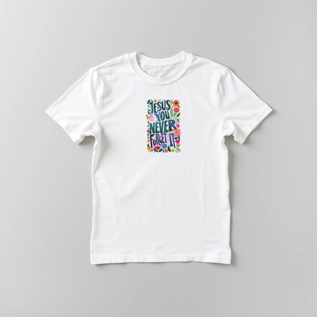 Jesus Loves You Never Forget It — custom print by Terri's Closet
