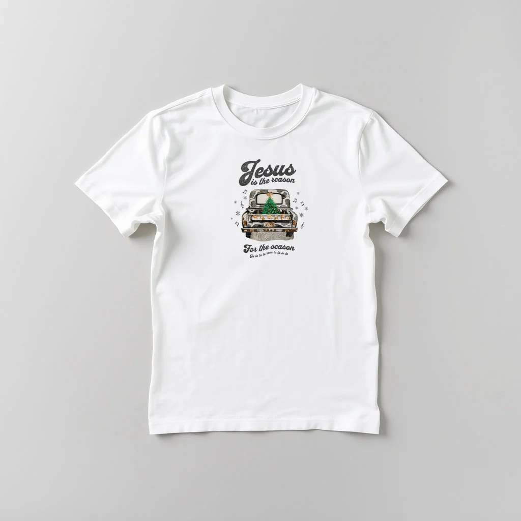 Jesus The Reason For the Season Dark text — custom print by Terri's Closet