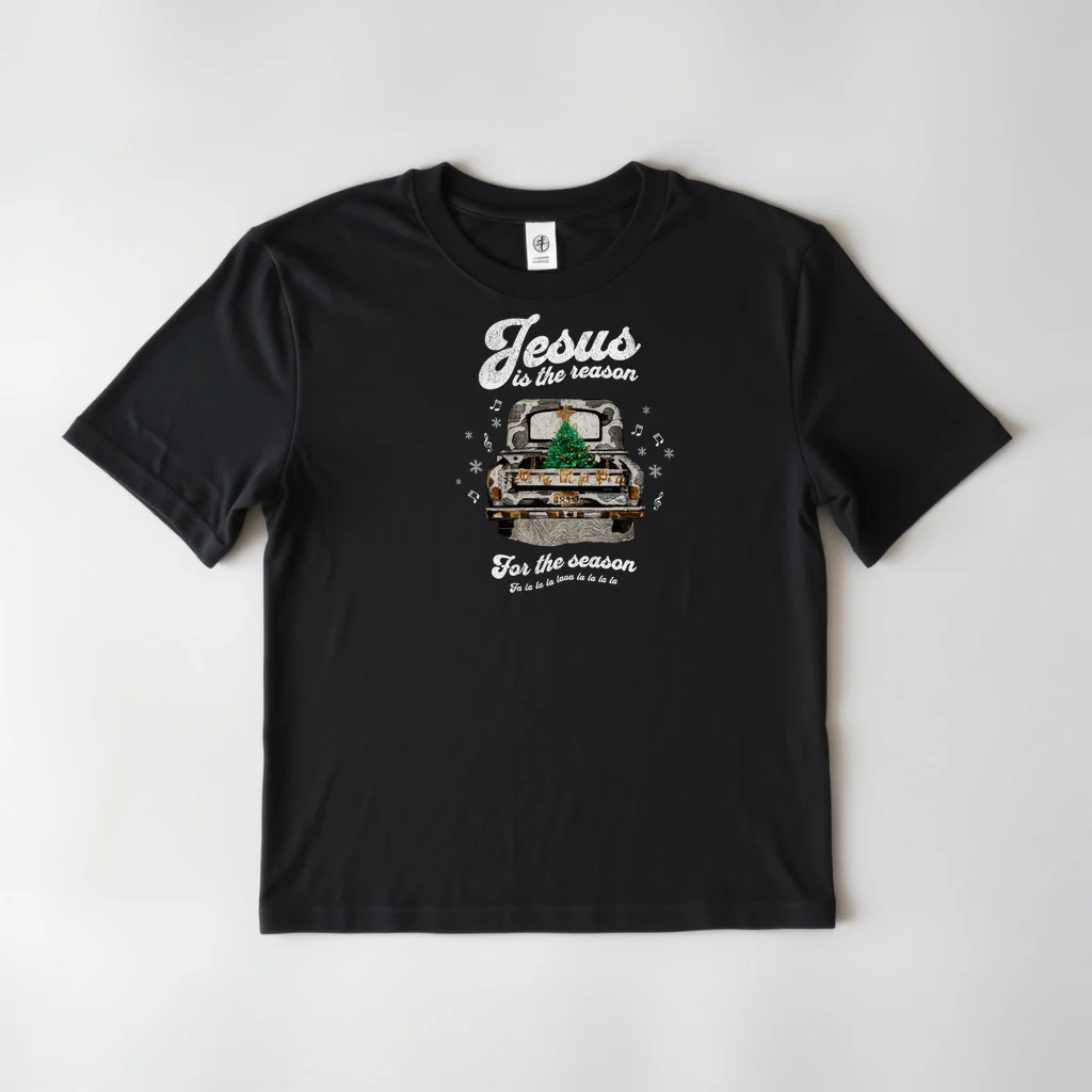 Jesus The Reason For the Season Light text — custom print by Terri's Closet