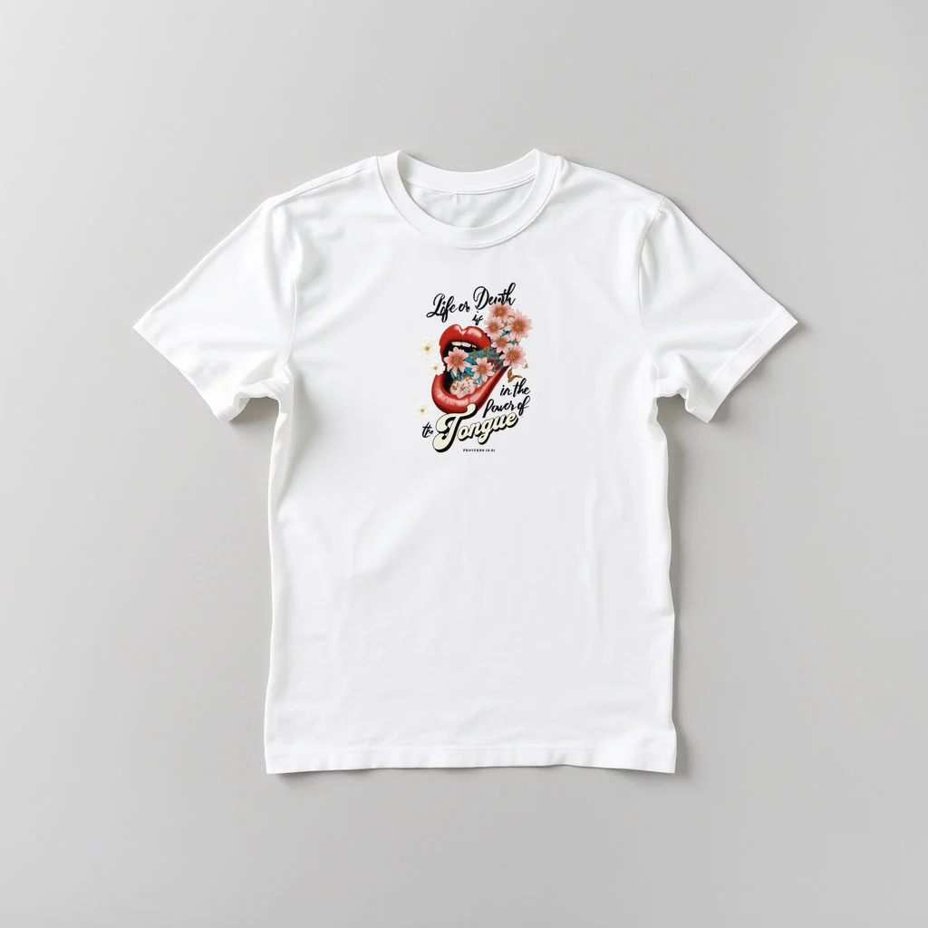 Life is in the Power of the Tongue — custom print by Terri's Closet
