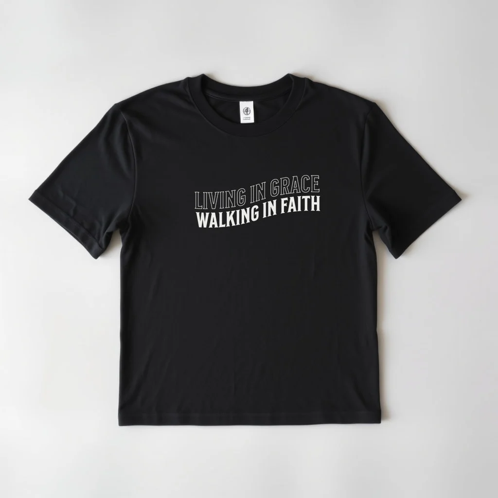Living in Grace Walking by Faith Light — custom print by Terri's Closet