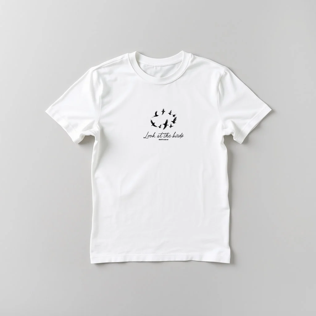 Look At The Birds of The Air Minimalistic — custom print by Terri's Closet