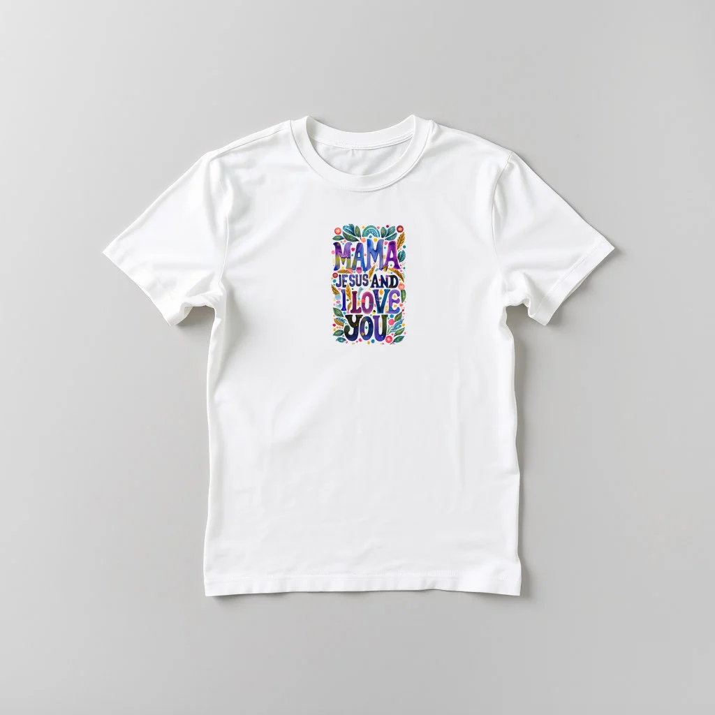 Mama Jesus and I Love You Blue — custom print by Terri's Closet