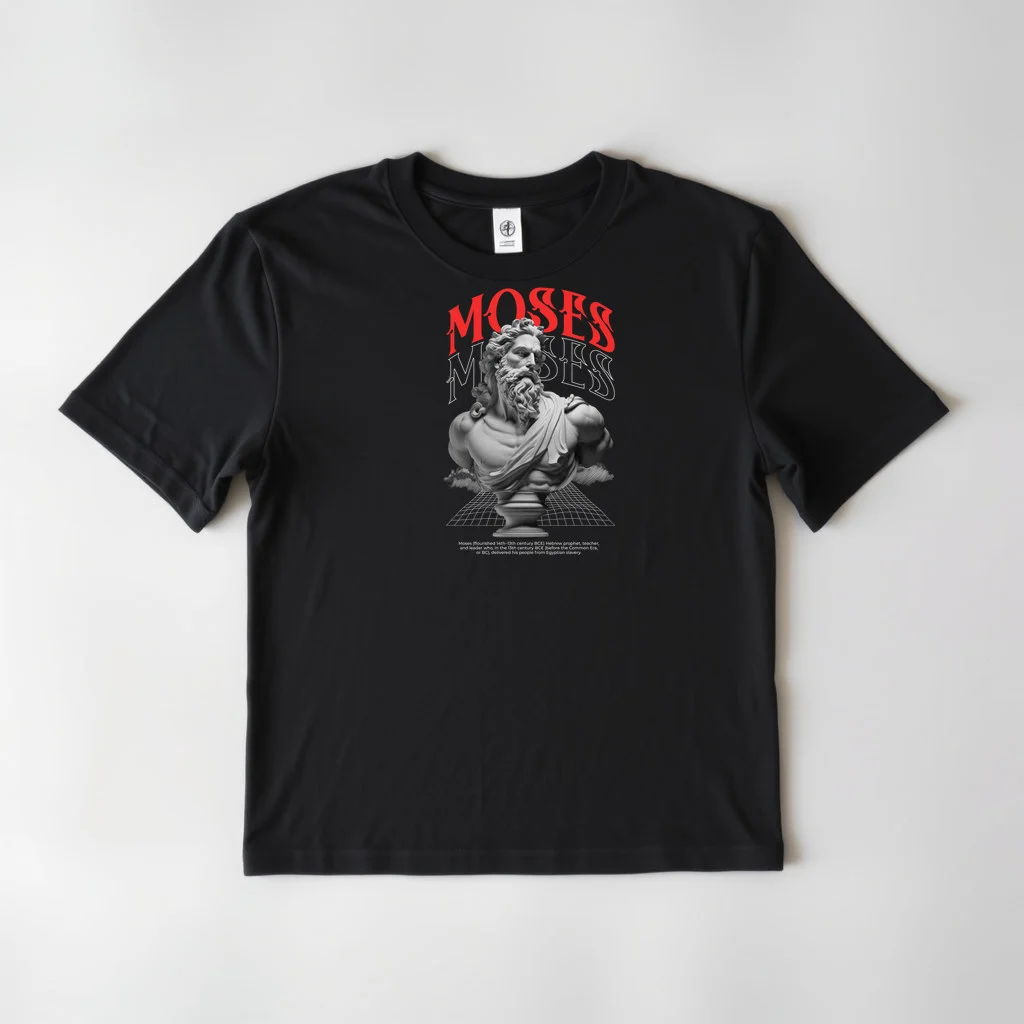 Moses Ancient Statue Streetwear — custom print by Terri's Closet