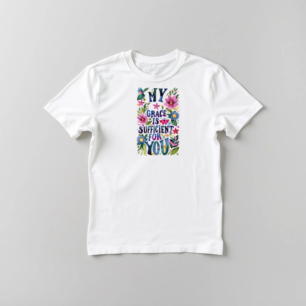 My Grace is Sufficient For You — custom print by Terri's Closet