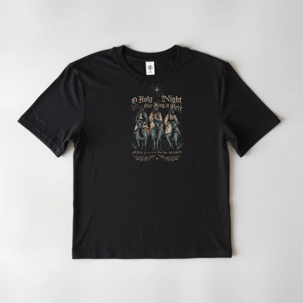O Holy Night Our King Is Here — custom print by Terri's Closet