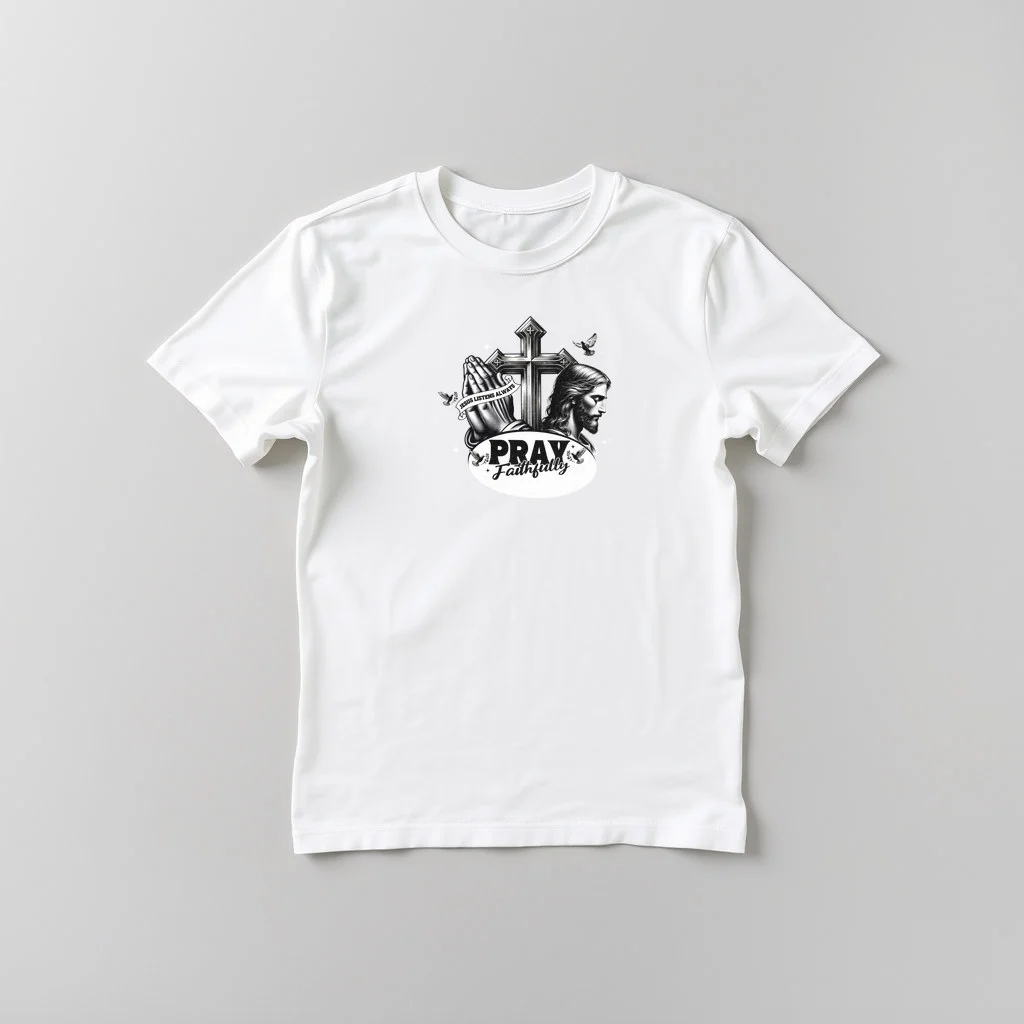 Pray Faithfully — custom print by Terri's Closet