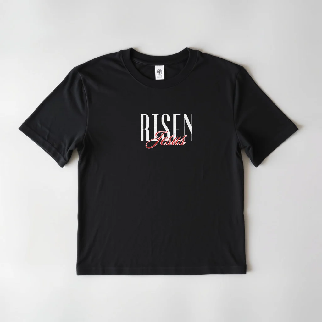RISEN White Design 2 — custom print by Terri's Closet