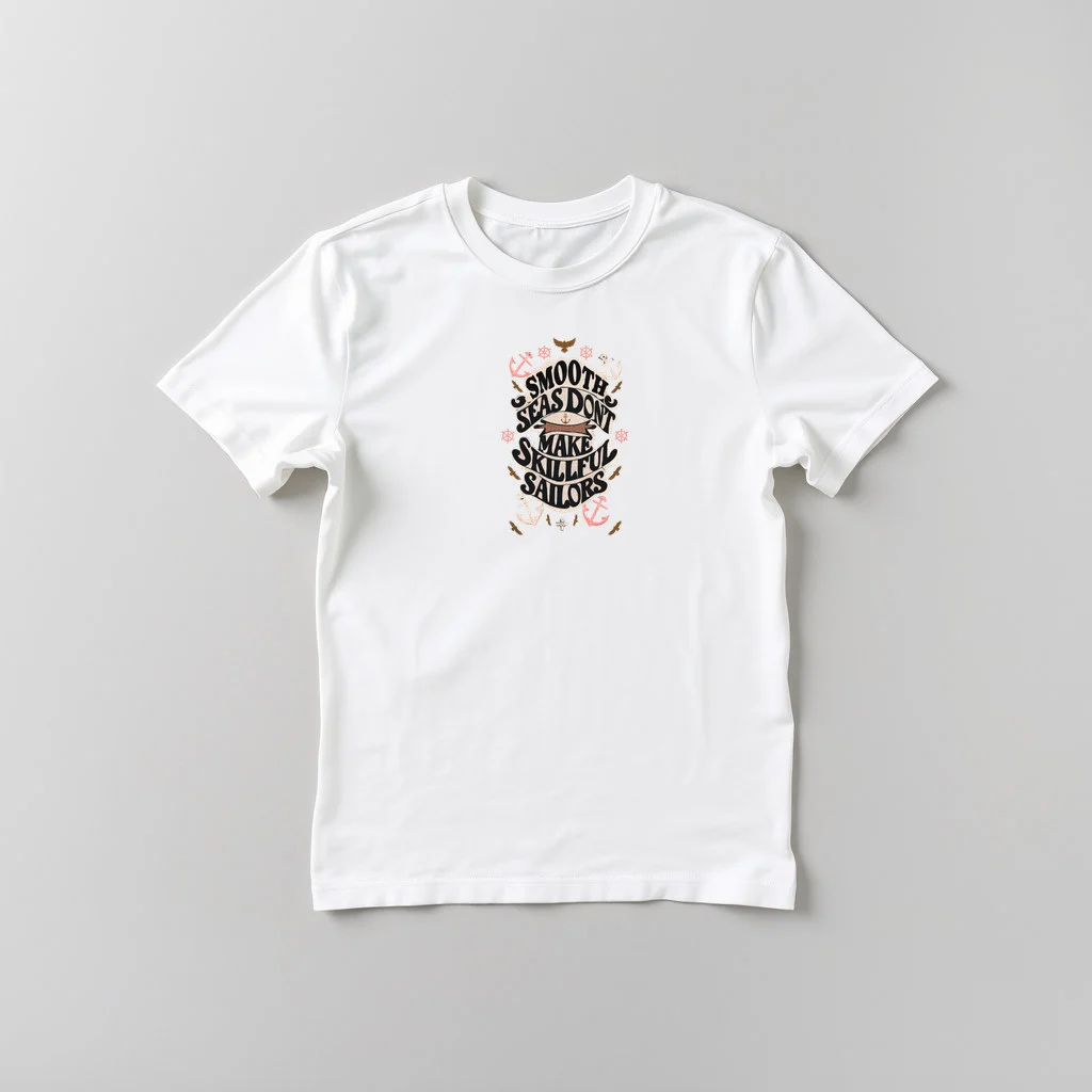 Smooth Seas Dont Make Skillful Sailors — custom print by Terri's Closet